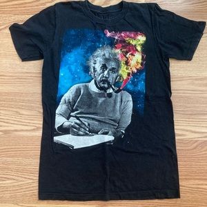 T Shirt Albert Einstein Colorful Galaxy